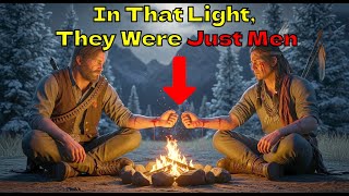 Hunter and Brave Became Blood-Brothers by Firelight