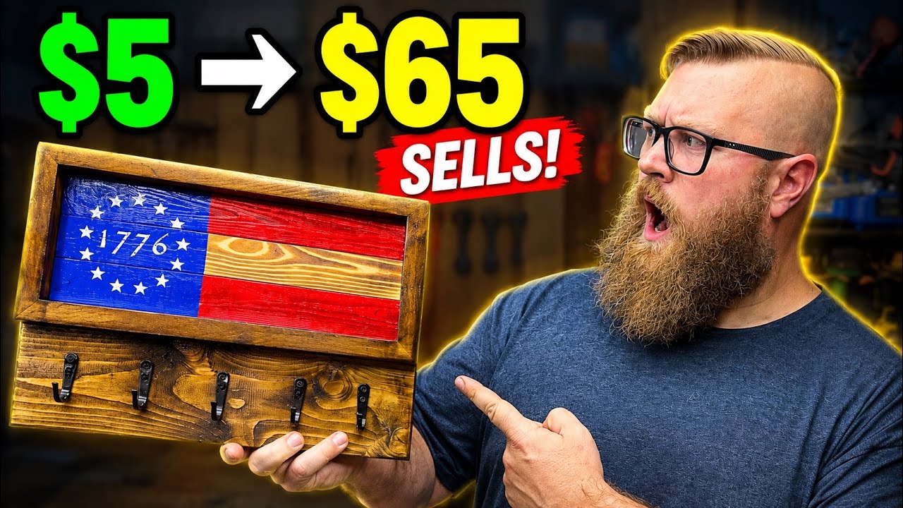 This $5 Wood Project Sells for $65 (Always sells Out)