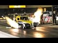 FLAMING NITRO!  5 SEC 240MPH LIC PASS! YOUNG GUN! 24YR OLD JOEY HAAS! RT66 JOLIET!