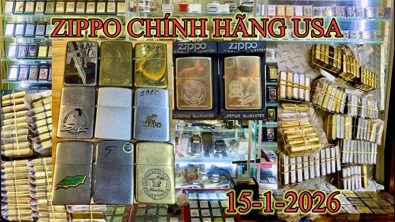 ZIPPO Chính Hãng USA | Mô Tả Chi Tiết Rõ Ràng,Giá Cả Công Khai | 15-1-2026 | ZL: 08 1988 1992