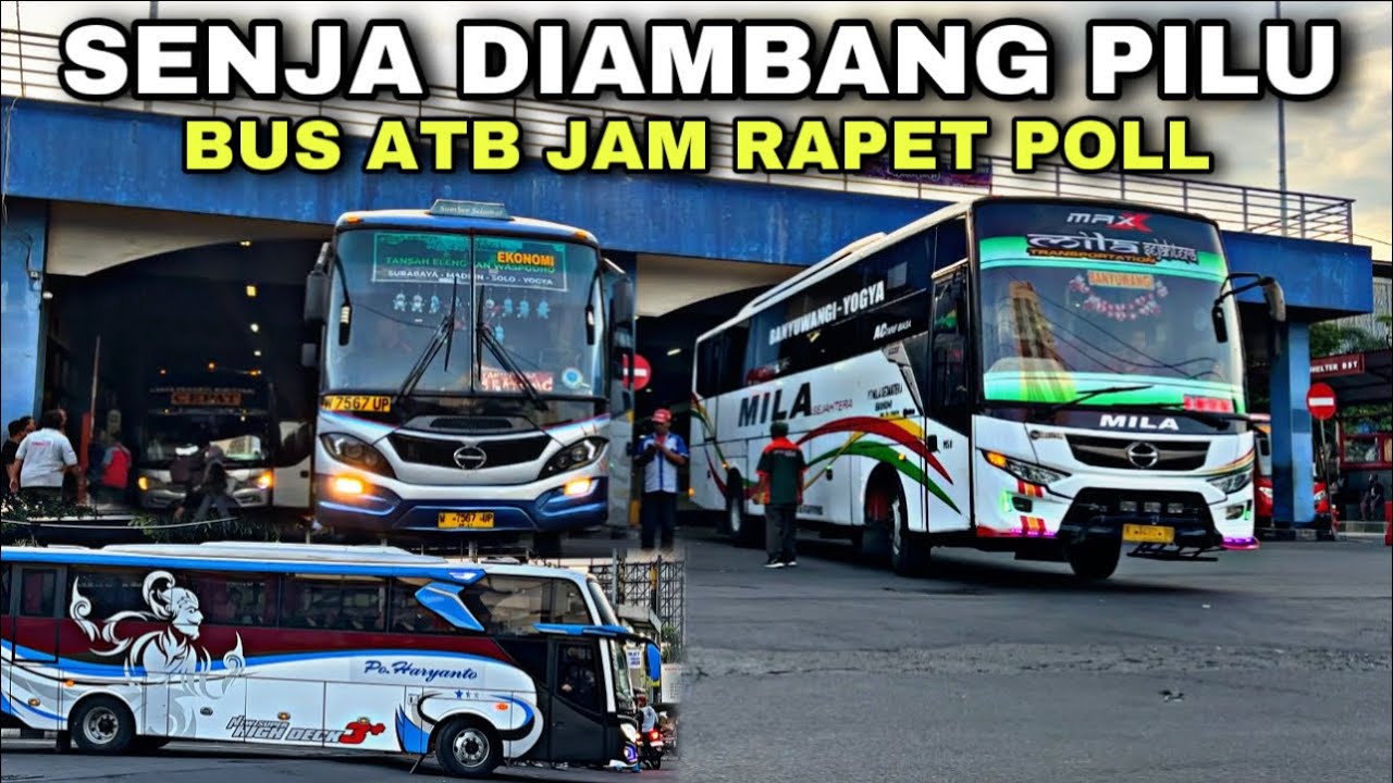 Senja Diambang Pilu ❗️ Bus ATB Jam Segini Rapet Poll ❗️| Pintu Timur Terminal Bus Tirtonadi Solo