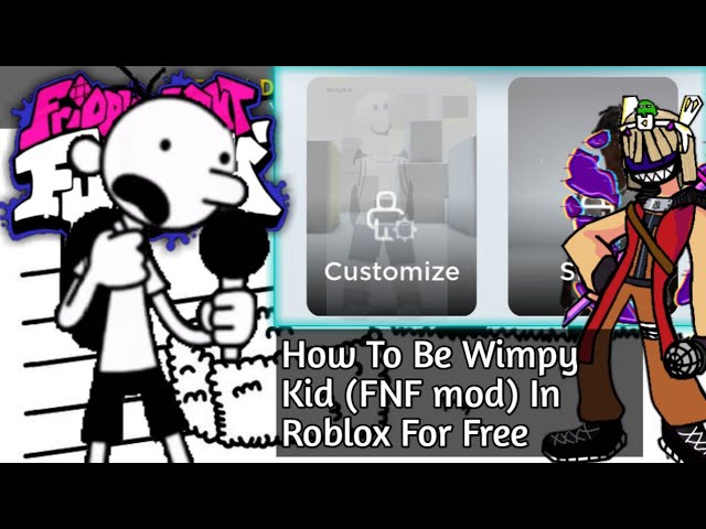 How To Be Greg Heffley (FNF mod) For Free || Roblox