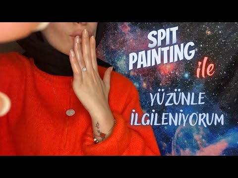 Spit Painting eşliğinde yüzüne dokunup baş ağrılarını alıyorum | TÜRKÇE ASMR 🤕