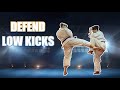 Defend  counter low kicks  full contact karate