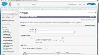 Salesforce Workflow Rules