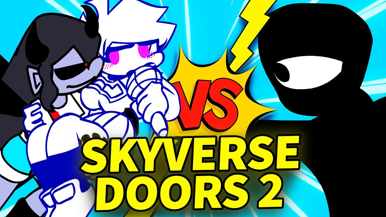 Friday Night Funkin VS DOORS UPDATE Skyblue Nusky Ski Vs SEEK 