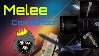 Best melee weapons of Tarkov??? In depth comparison