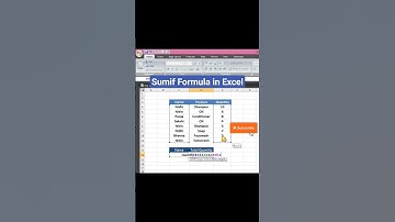 Sumif Formula in Excel  #trending #viral #youtubeshorts #shorts
