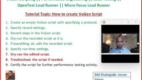 Step by Step guide about easy way to create VuGen Script || Load Runner || Performance Engineering