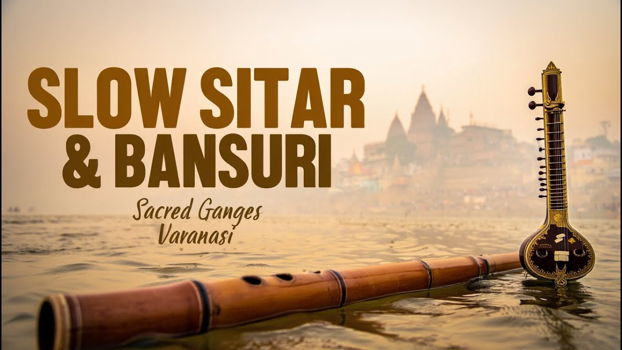 Sacred Ganges of Varanasi – Slow Sitar & Bansuri Meditation