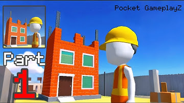 Pro Builder 3D - Gameplay Walkthrough Part 1 - Build Your First House & Expand (iOS, Android)