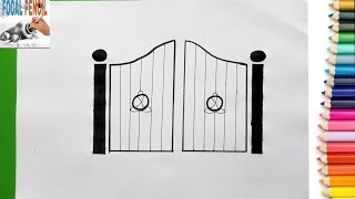 How To Draw A Gate ( VERY SIMPLE)
