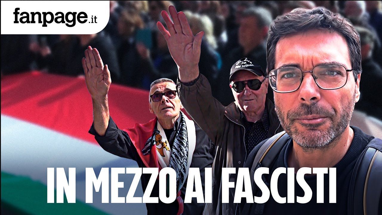 A Predappio tra Mussolini e saluti nazisti: "Leggi razziali, prima gli italiani poi tutti gli altri”