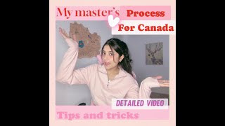 Step-by-Step Process for Pursuing a *Master's in Canada*: Personal experience with Tips and Tricks.