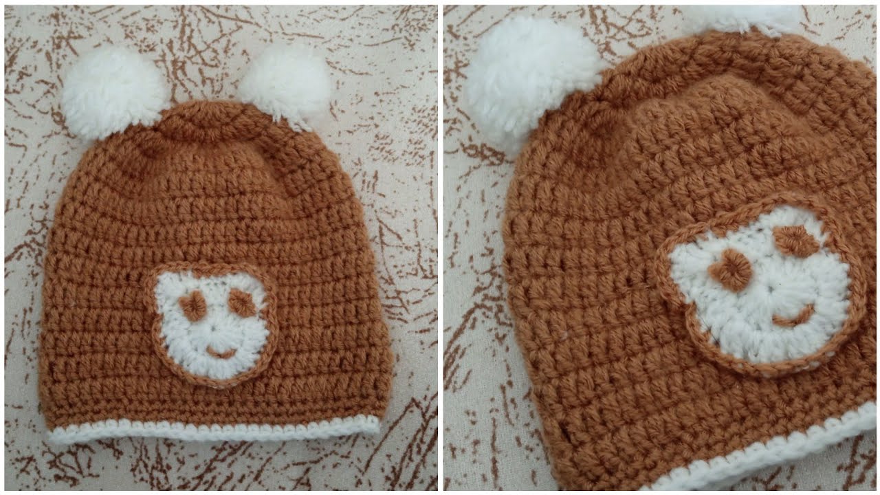 كروشيه ايس كاب /طاقيه/ولادي وبناتي Easy Crochet Hat