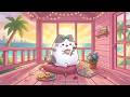 You Can Float Here Too🌸 📚 Relaxing Summer Lofi for Study, Focus with Mochi Cat