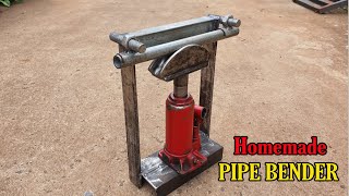 Homemade PIPE BENDER. Hydraulic Pipe Bending Machine