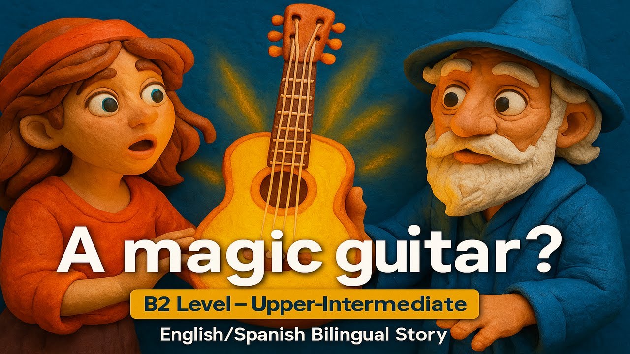 Magical Guitar of Emotions 🎸✨ | B2 Upper-Intermediate Bilingual Story to Learn English & Spanish