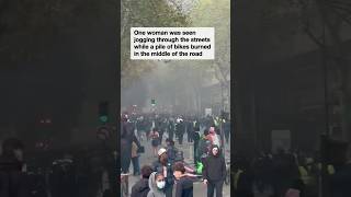 Seemingly unfazed residents capture attention as Paris burns