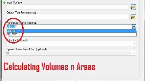 25-2 3D Analyst, How to calculate volume above/below a given level