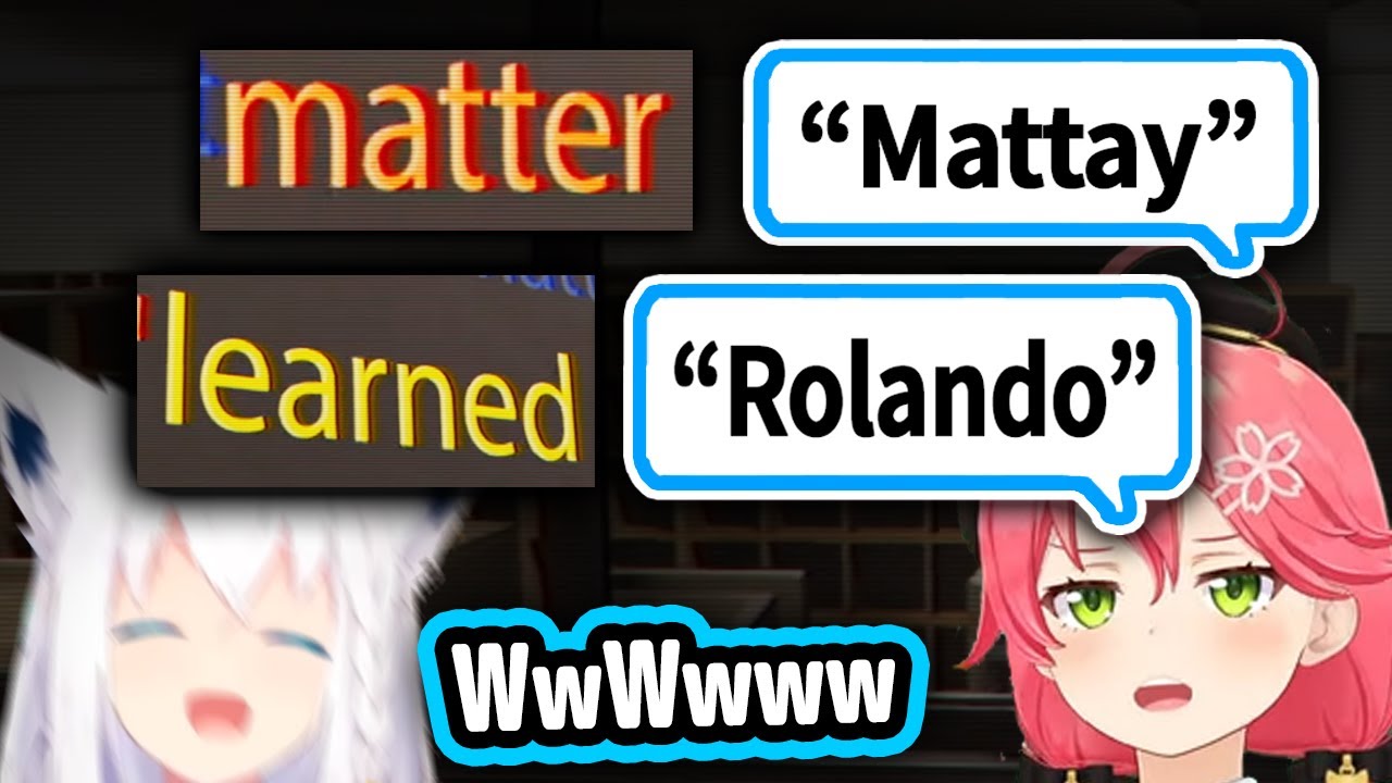 Fubuki Keeps Losing It While Miko Tries Reading English【Hololive】