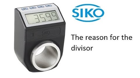 4  The reason for a divisor  - Siko digital indicator