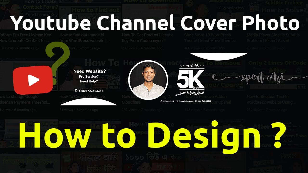How to Make Youtube Channel Banner  Expert Azi