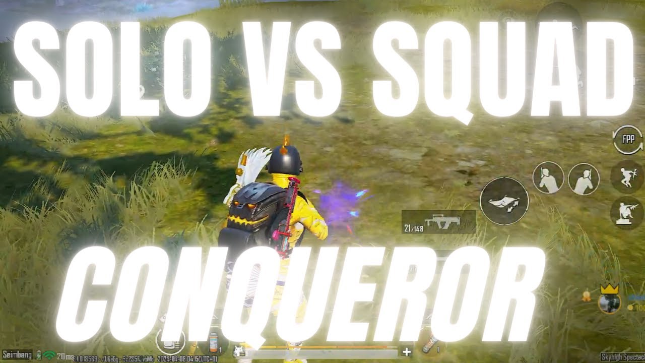 KILL 20 SOLO VS SQUAD CONQUEROR SKYLINEPUBGM PUBG MOBILE GAMEPLAY - YouTube