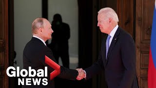 Biden, Putin meet at US-Russia summit in Geneva for 1st time as leaders