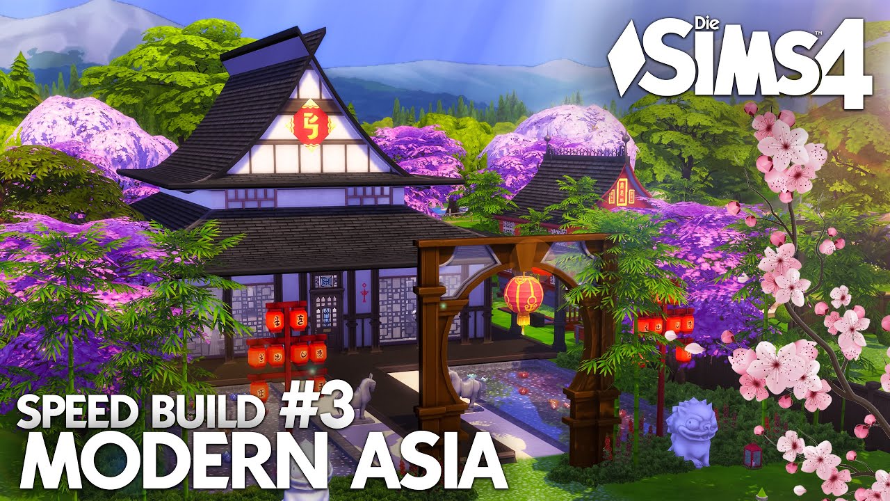 Modern Asia House BAUEN in Die Sims 4 ⛩ SPEED BUILD #3 ohne CC (deutsch ...