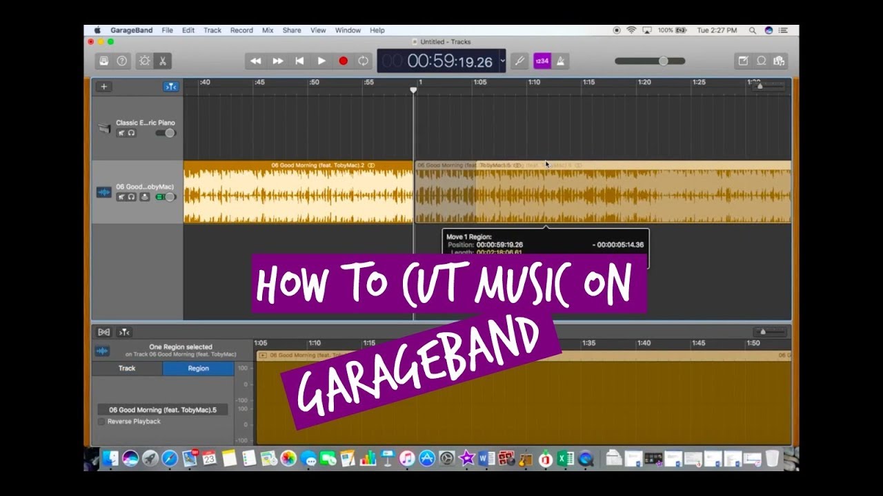 how to get a beat from youtube to garageband