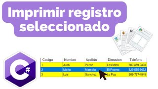 Reporte con parámetros ReportViewer c# | Filtrar datos en ReportViewer C# |Imprimir un solo registro