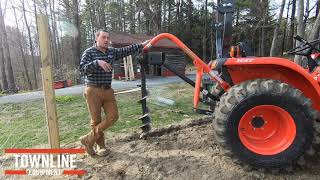 Kubota L2501 With Land Pride Grapple and Post Hole Digger