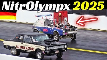 NitrOlympx 2025 Drag Racing, Sonntag/Sunday Highlights - Top Fuel, Top Methanol, Pro Mod, Motorbikes