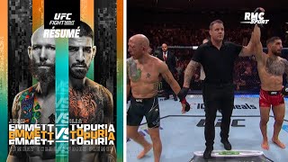 UFC Fight Night : Topuria fait vivre l'enfer à Emmett (qui a réussi à tenir 5 rounds !)