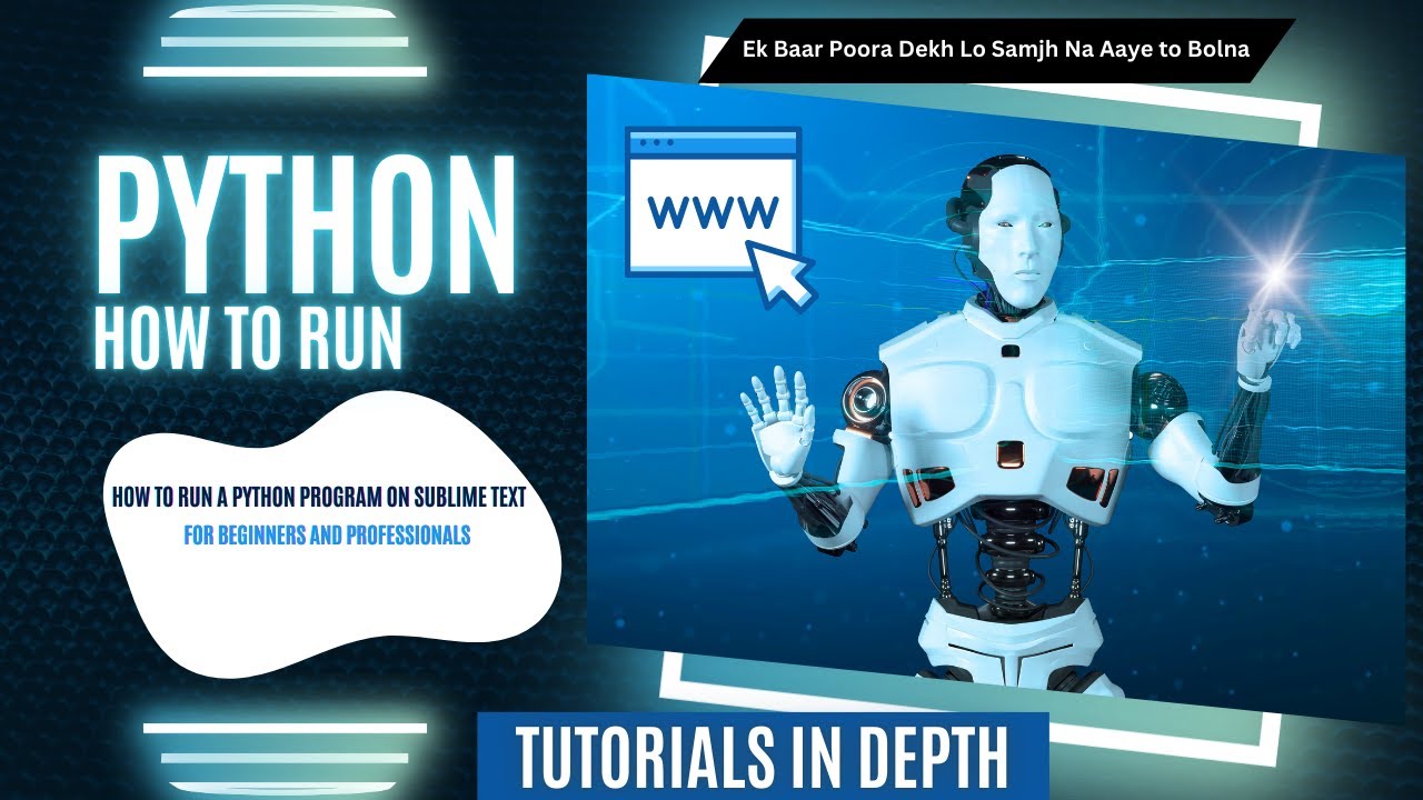 How to run a Python Program on Sublime Text | for beginners and ...