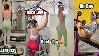 FULL WEEK OF WORKOUTS!! Realistic* | SAAVYY