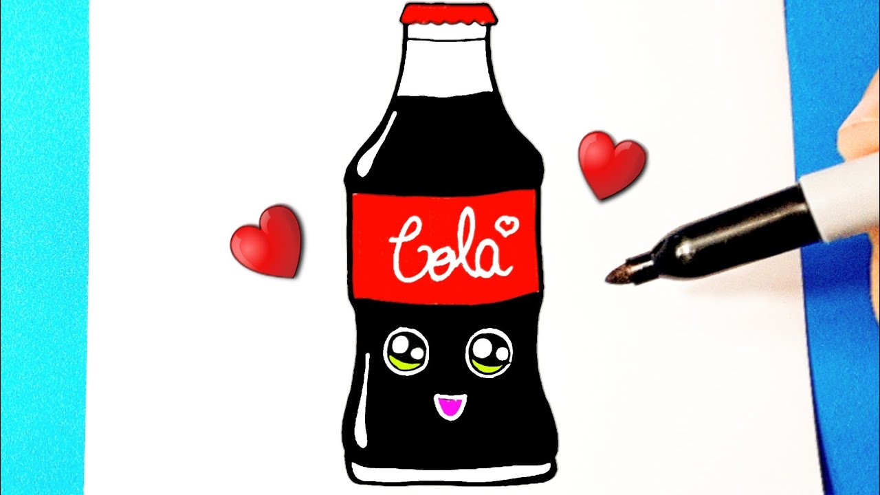 Cómo dibujar una bebida de cola kawaii ♥ Dibujos Kawaii - Dibujos para  dibujar - thptnganamst.edu.vn