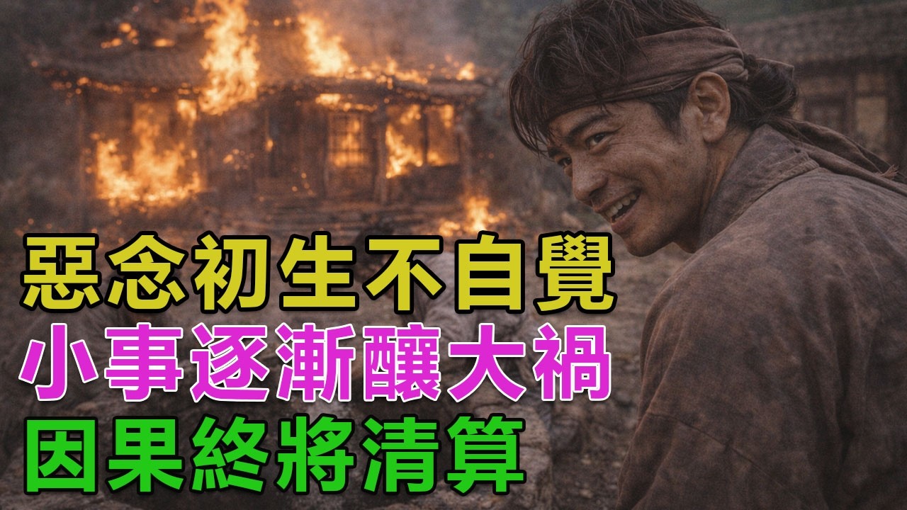 民間故事：惡念初生不自覺，小事逐漸釀大禍，因果終將清算