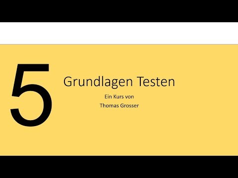 Fundamentals of Testing, Chapter 5 of 6