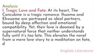 Summary and analysis of The Concubine by Elechi Amadi