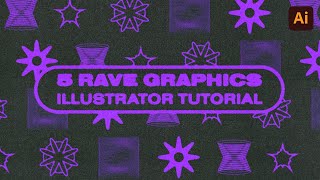 How to make 5 MORE Rave Graphics in Adobe Illustrator [Part 3]