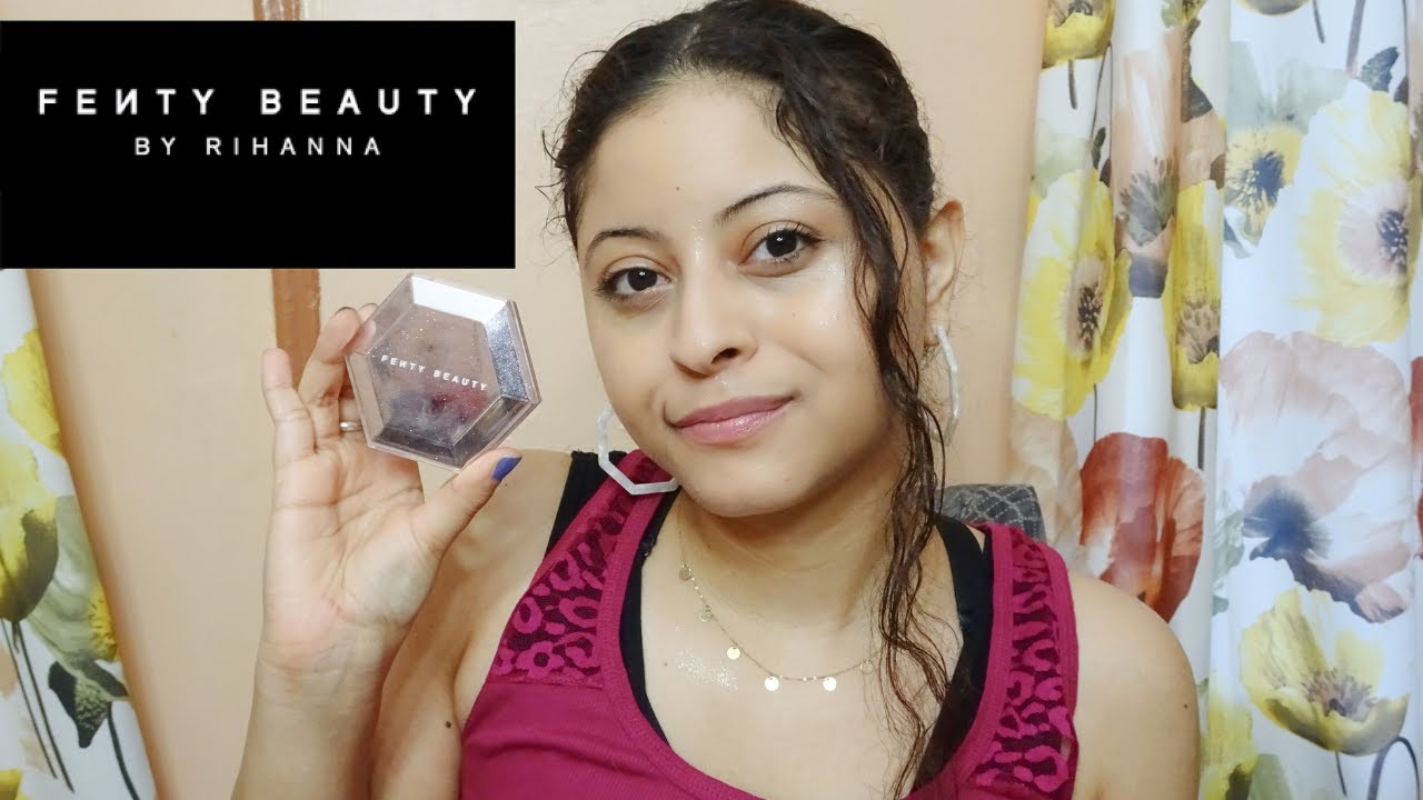I TRIED FENTY BEAUTY DIAMOND BOMB HIGHLIGHTER / REVIEW / Trina Beauty