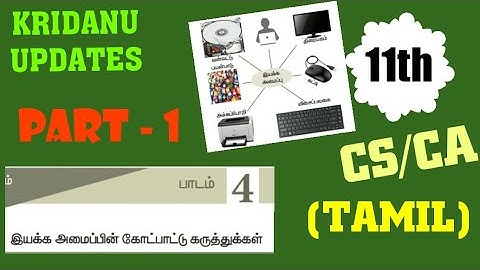 11th| computer science | computer application - LESSON 4 - PART 1 (TAMIL MEDIUM)