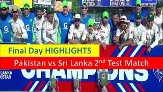 Final Day & Award Ceremony Highlights | Pakistan vs Sri Lanka 2nd Test Match | 27.07.2023