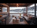 Winter Morning ☕ Slow Snow & Smooth Jazz Music for Deep Work, Study &