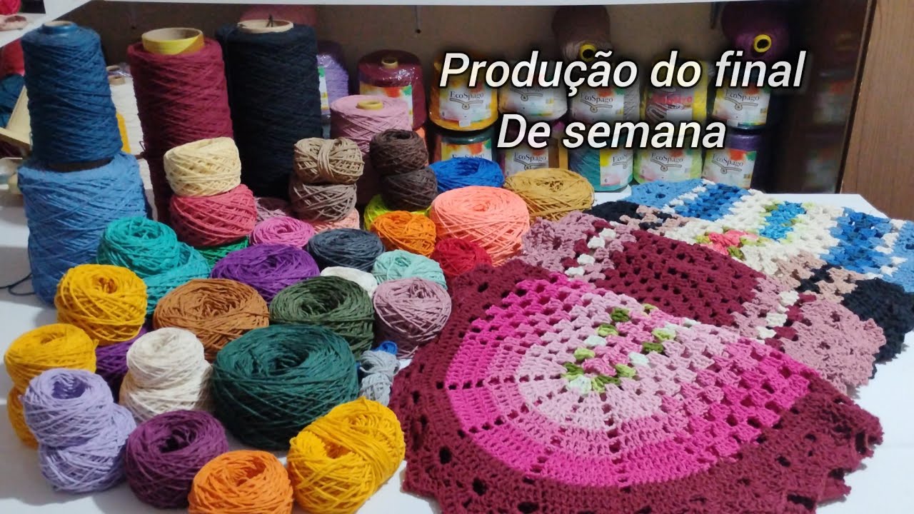 Produção do final de semana/ 4 Pares de tapetes e muitas sobrinhas 