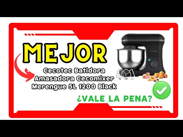 Cecomixer Merengue 5L 1200 Ice-Cream Black Batidora amasadora Cecotec
