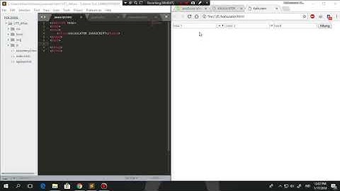 MEMBUAT KALKULATOR SEDERHANA DENGAN JAVASCRIPT