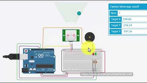 6-3 Arduino Capteur infrarouge passif (tinKercad) alarme